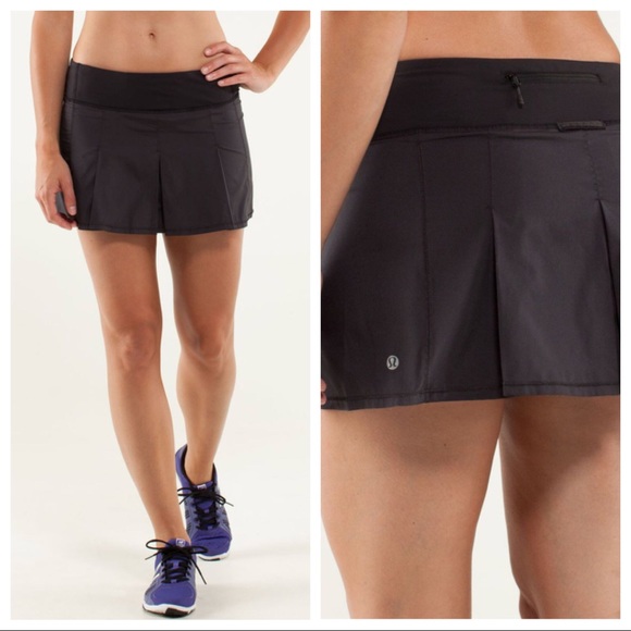 lululemon athletica Dresses & Skirts - Lululemon Fast Cat Skirt Skort in Black